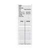 The LBL-6-N Narrow Inspection Record Label, featuring fields for suit number, customer name, customer number, date, access hazards, initials, and scaffolding tags, seamlessly integrates both safety and administrative details.