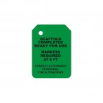 G-105-0-FRONT gladtags wide format green scaffolding safety tagged inserts