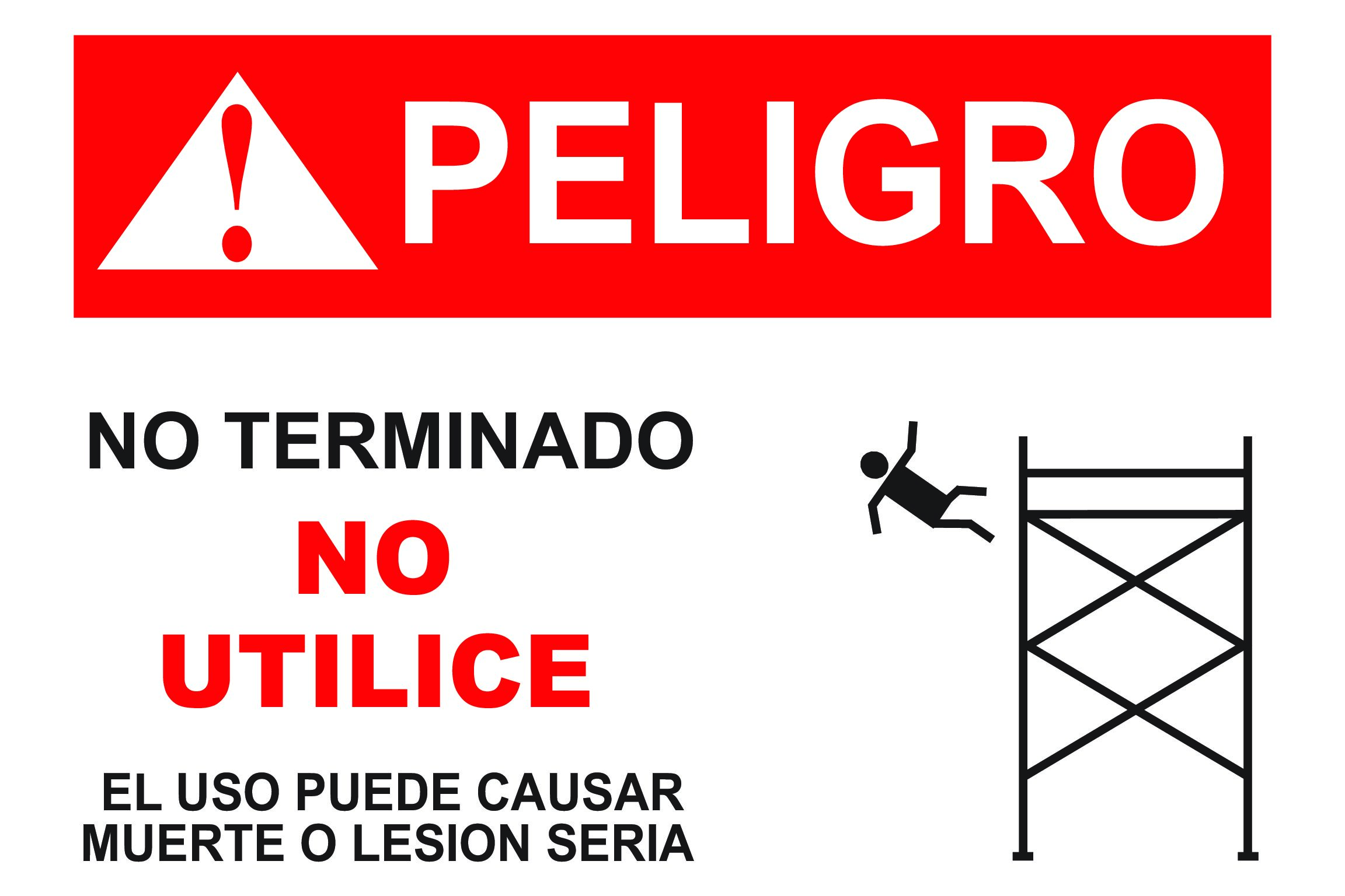 Peligro No Utilice – GS-3 Spanish