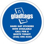 Gladtags Hardhat Sticker