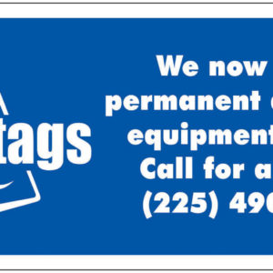 Permanent Adhesive Equipment Labels - Gladtags Scaffold and Safety Tags