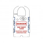 H-102-0-front of gladtags wide customizable scaffolding safety tagged holders