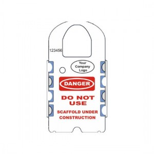 H-104-0 front of gladtags wide customizable scaffolding safety tagged holders
