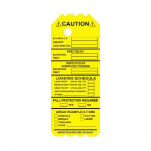 Scaffold Tag - NYL-901-0-FRONT