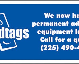 Permanant Adhesive Equipment Label - Gladtags Scaffold and Safety Tags