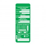Green Vinyl Scaffold Tag - Scaffold Released for Access - Gladtags