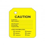 Scaffold Tag - Y-106-0-FRONT YELLOW CAUTION