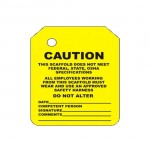 Scaffold Tag - Y-108-0-FRONT CAUTION DO NOT ALTER