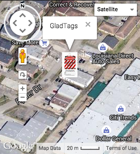 Small Map Gladtags Location